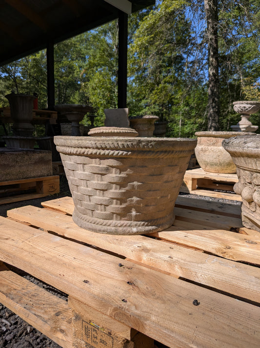 British Cast Stone Planter  / Jardiniere