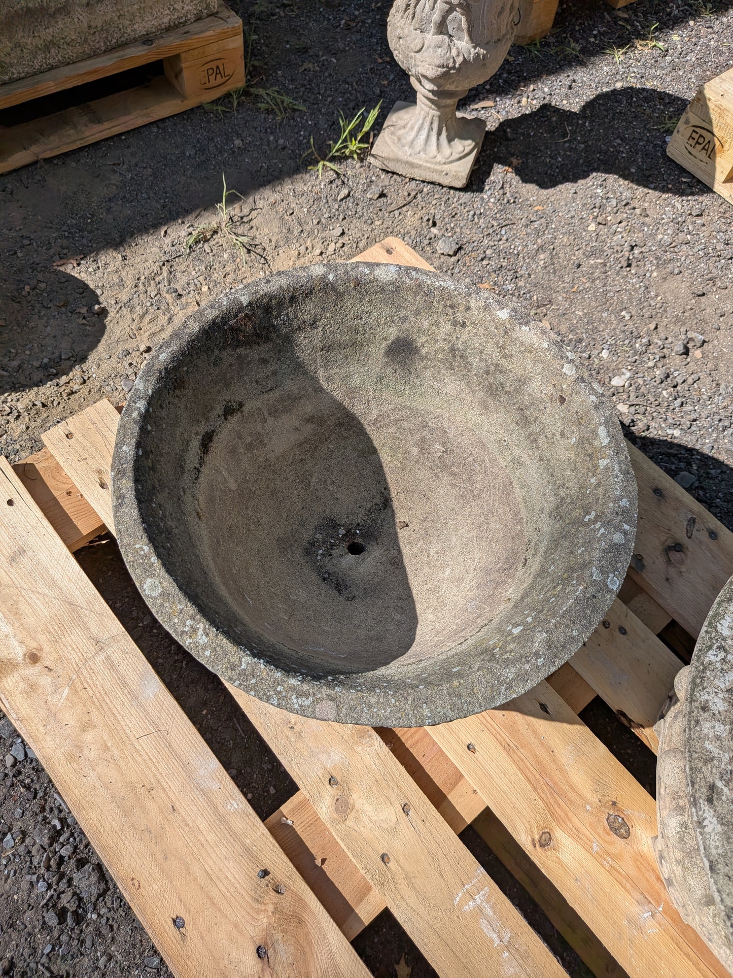 British Cast Stone Planter  / Jardiniere