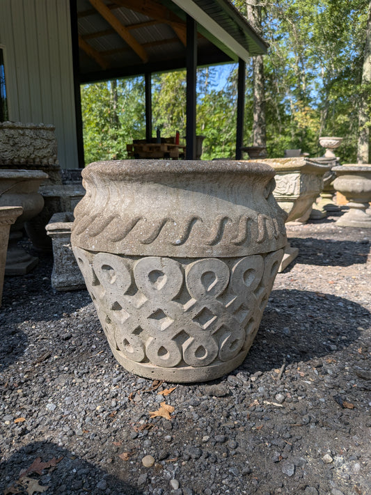 British Cast Stone Planter / Jardiniere
