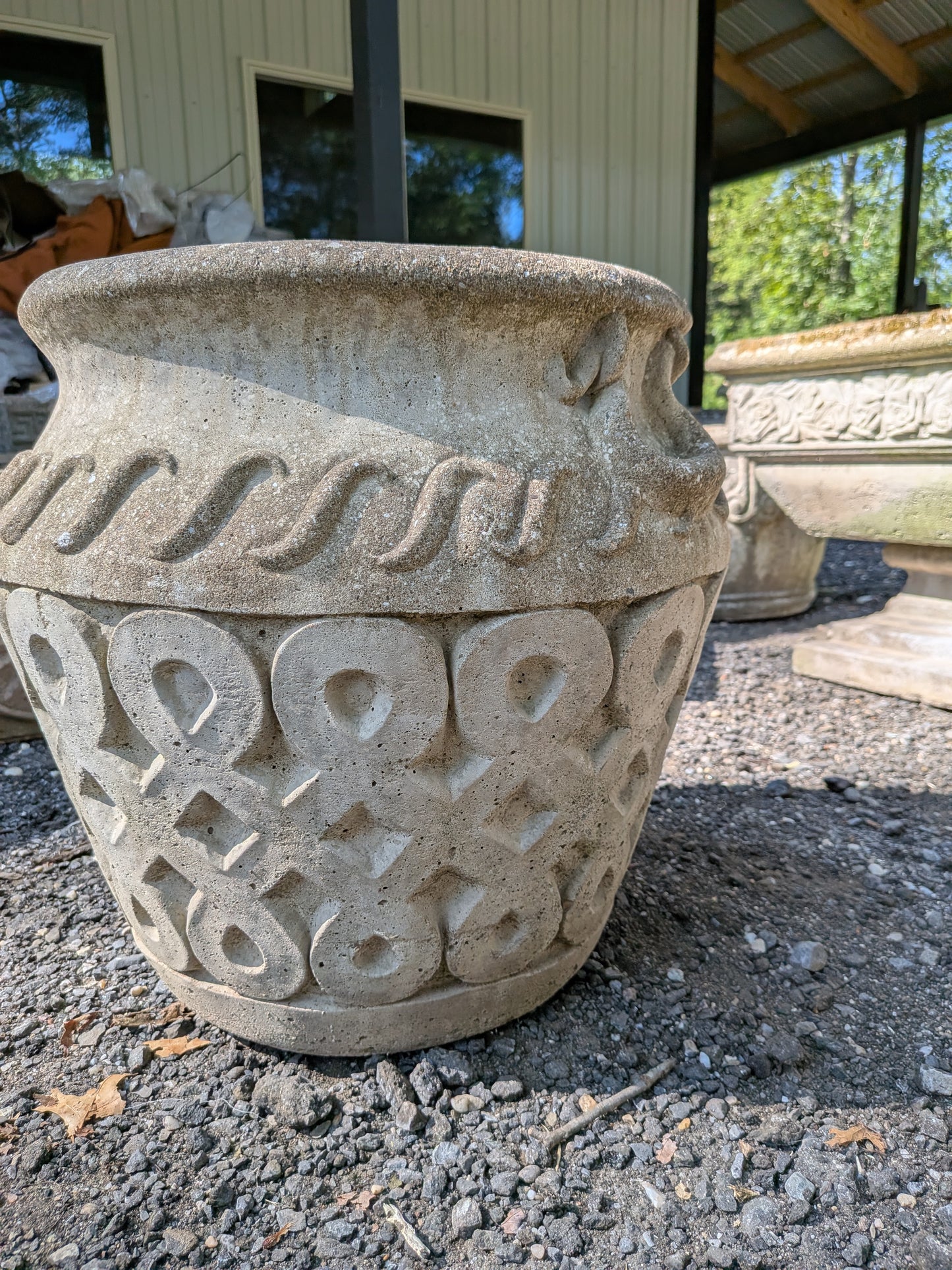 British Cast Stone Planter / Jardiniere