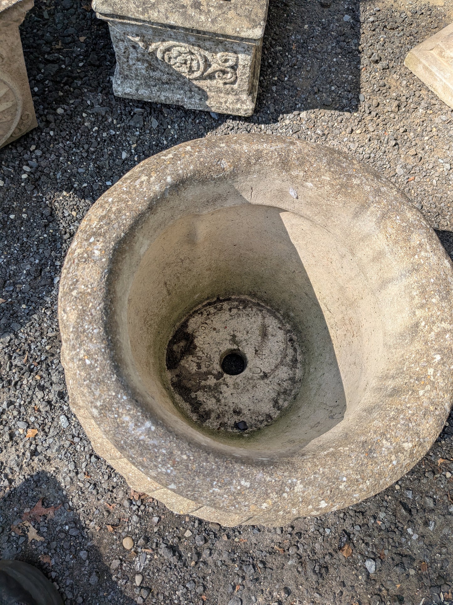 British Cast Stone Planter / Jardiniere