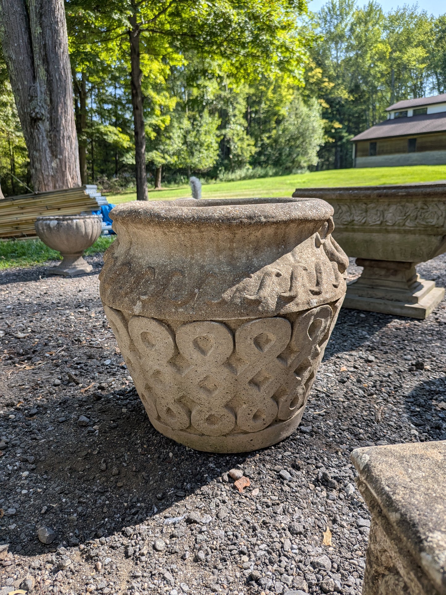 British Cast Stone Planter / Jardiniere