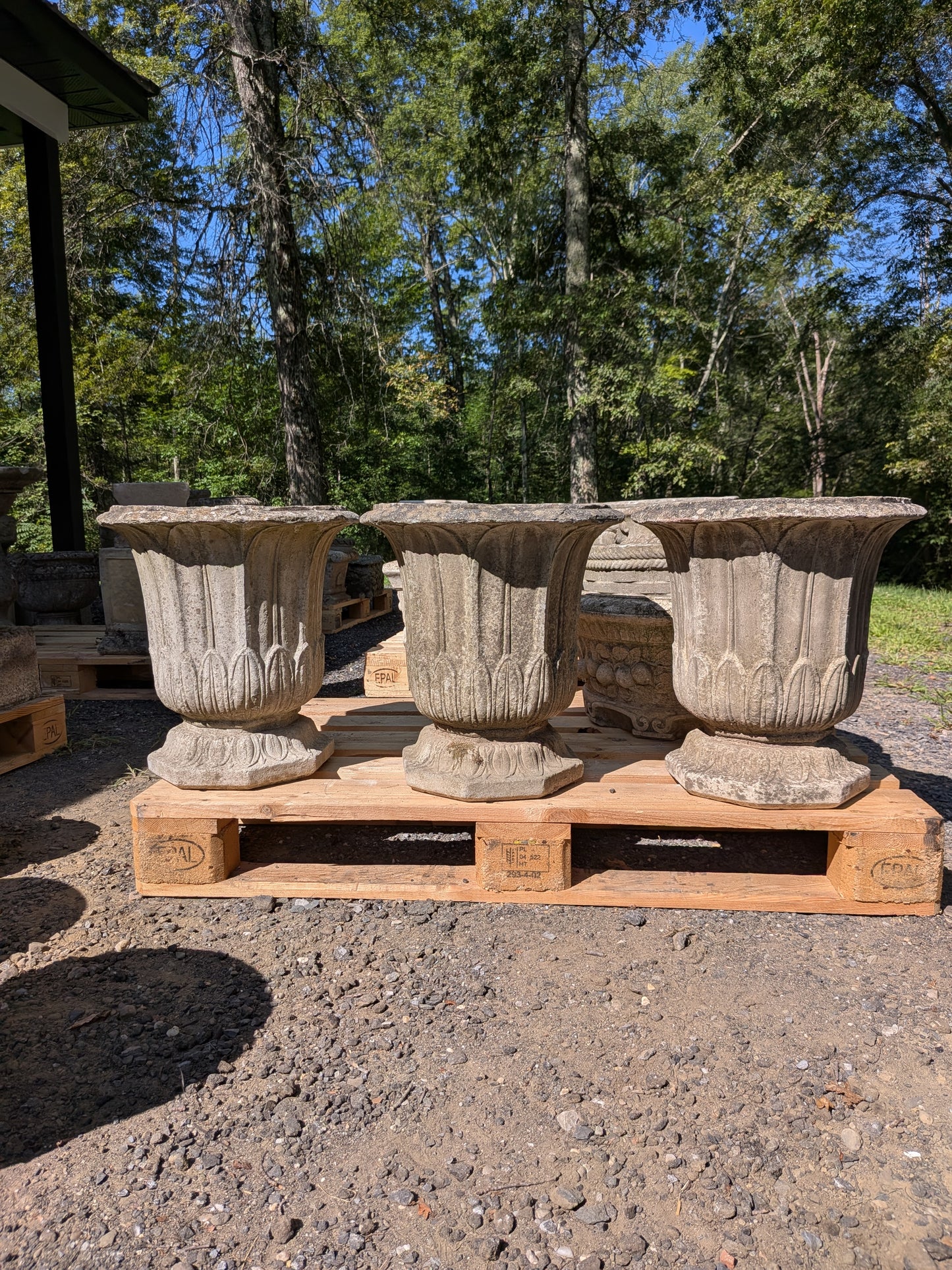 British Cast Stone Planters / Jardinieres