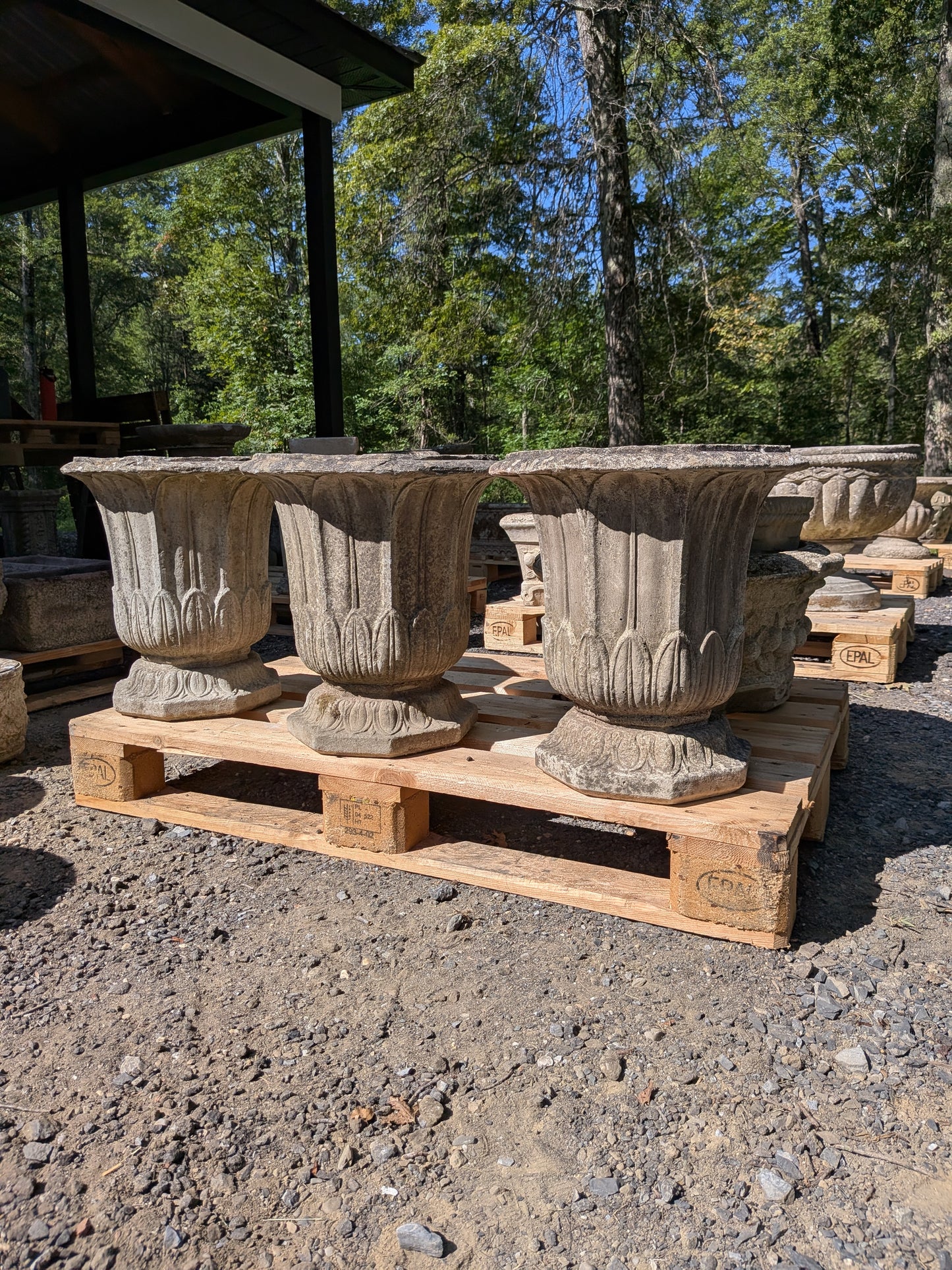 British Cast Stone Planters / Jardinieres