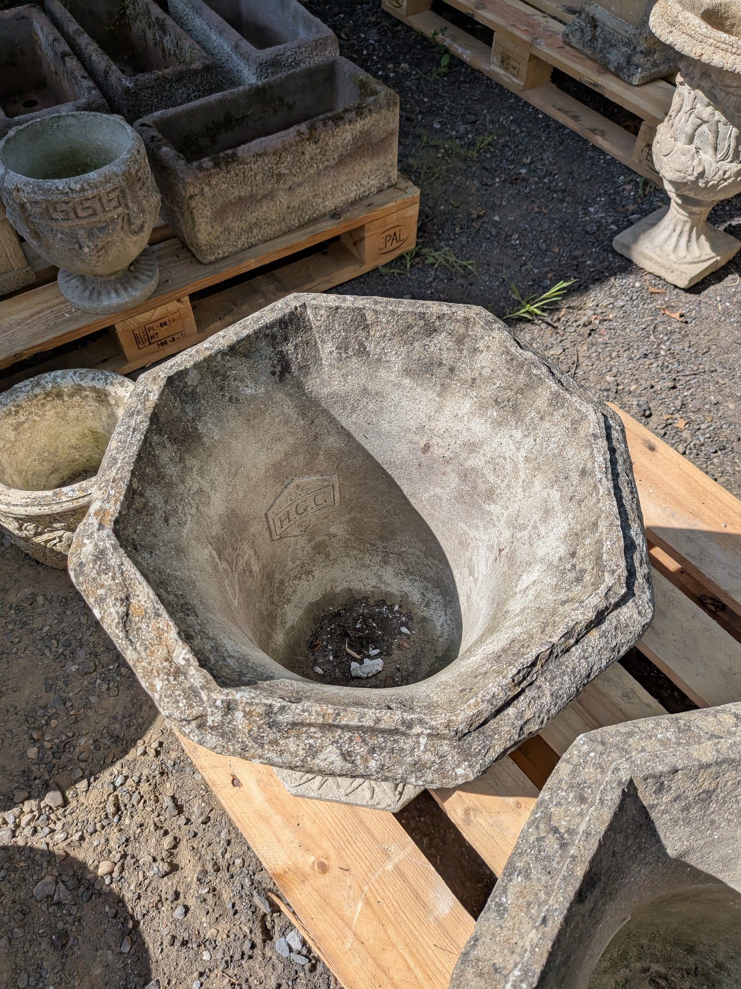 British Cast Stone Planters / Jardinieres