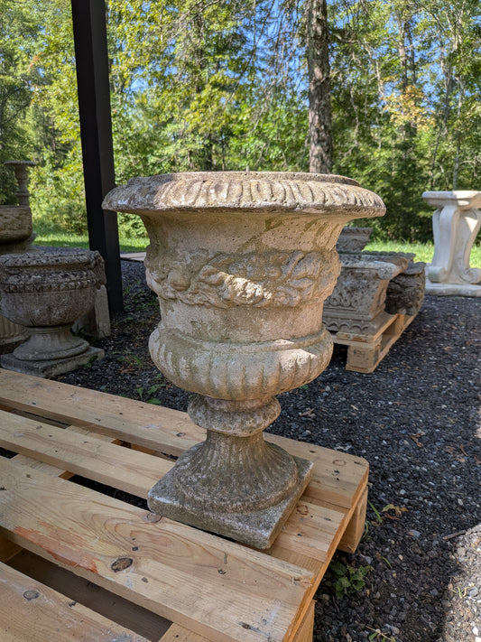 British Cast Stone Planter / Urn / Jardiniere