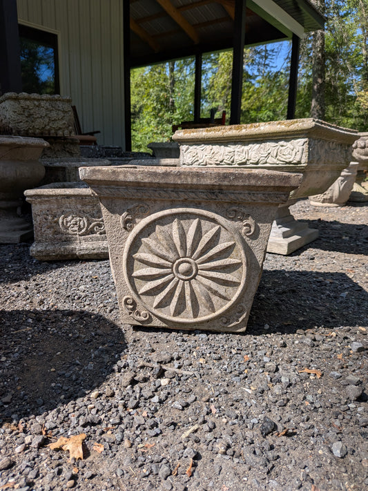 British Cast Stone Planter / Jardiniere
