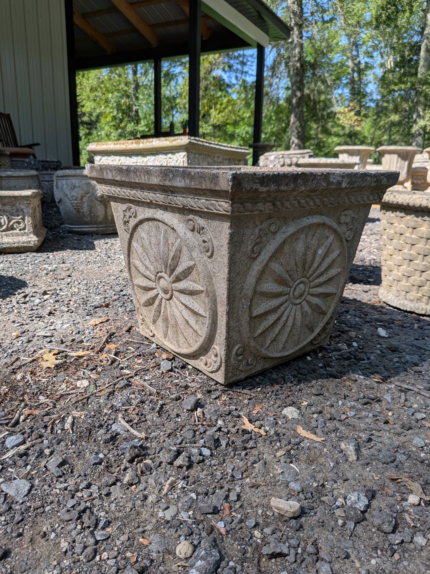 British Cast Stone Planter / Jardiniere