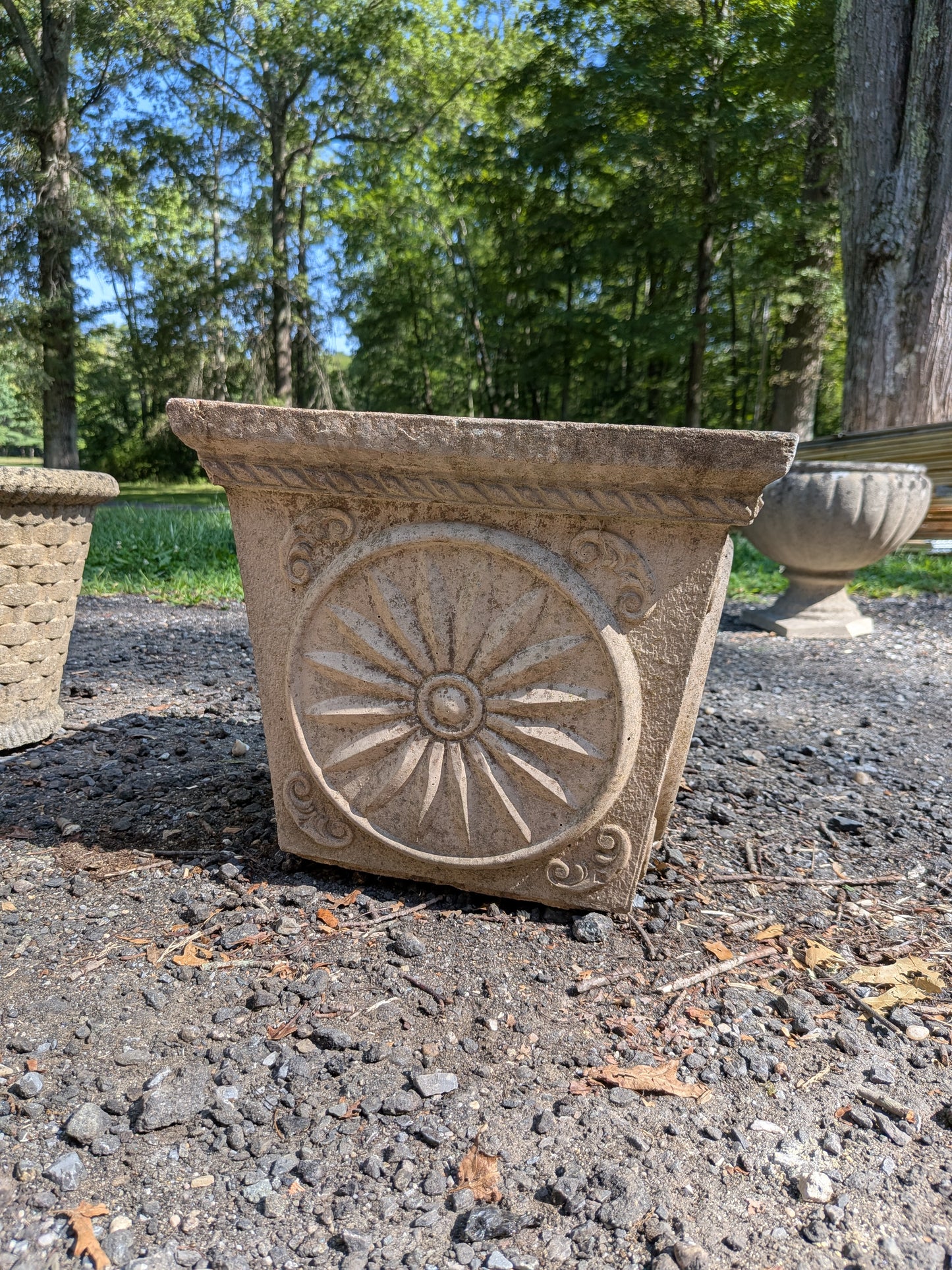 British Cast Stone Planter / Jardiniere