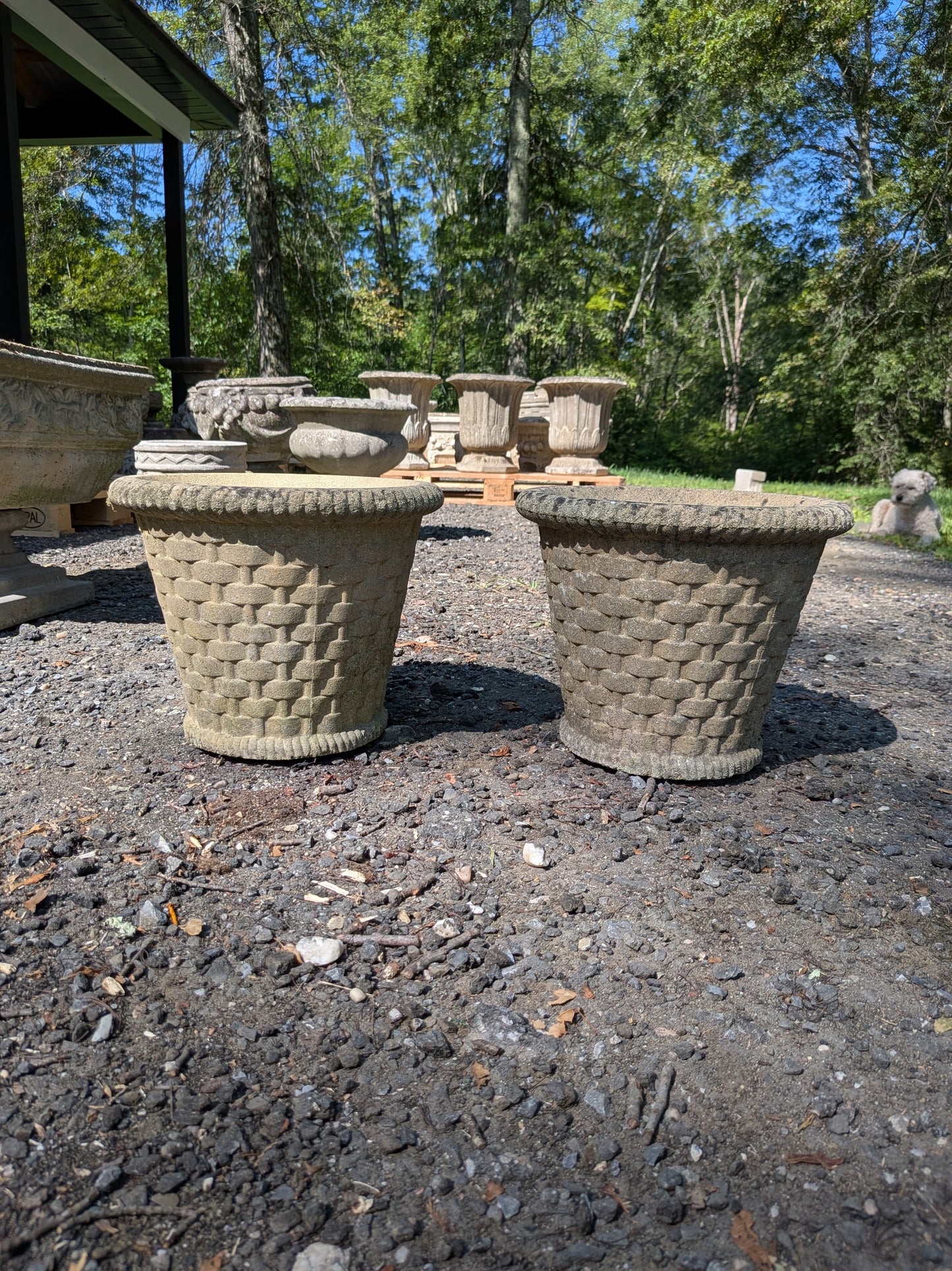 British Cast Stone Planters / Jardinieres