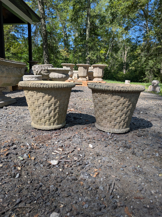 British Cast Stone Planters / Jardinieres