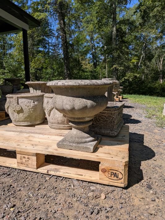 British Cast Stone Planter / Jardiniere