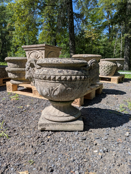 British Cast Stone Planter / Jardiniere