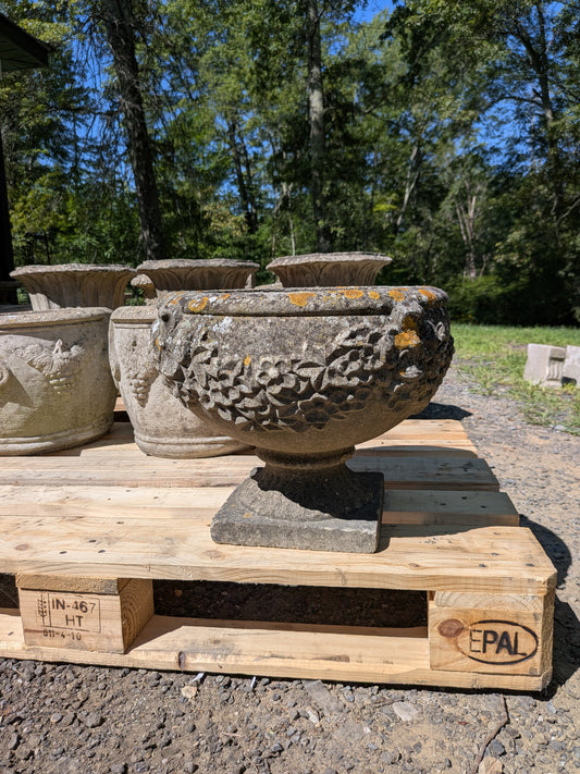British Cast Stone Planter / Jardiniere