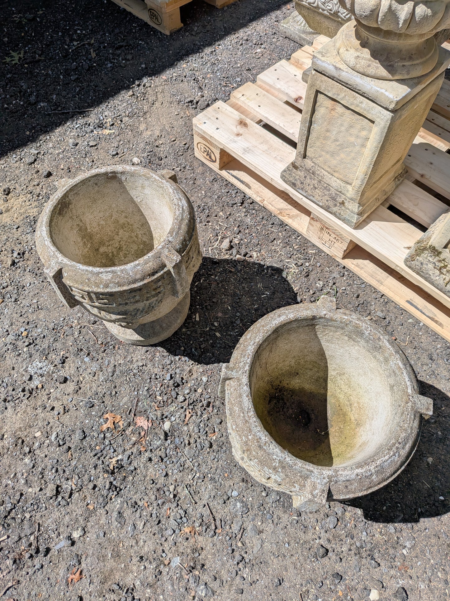 British Cast Stone Planters / Jardinieres