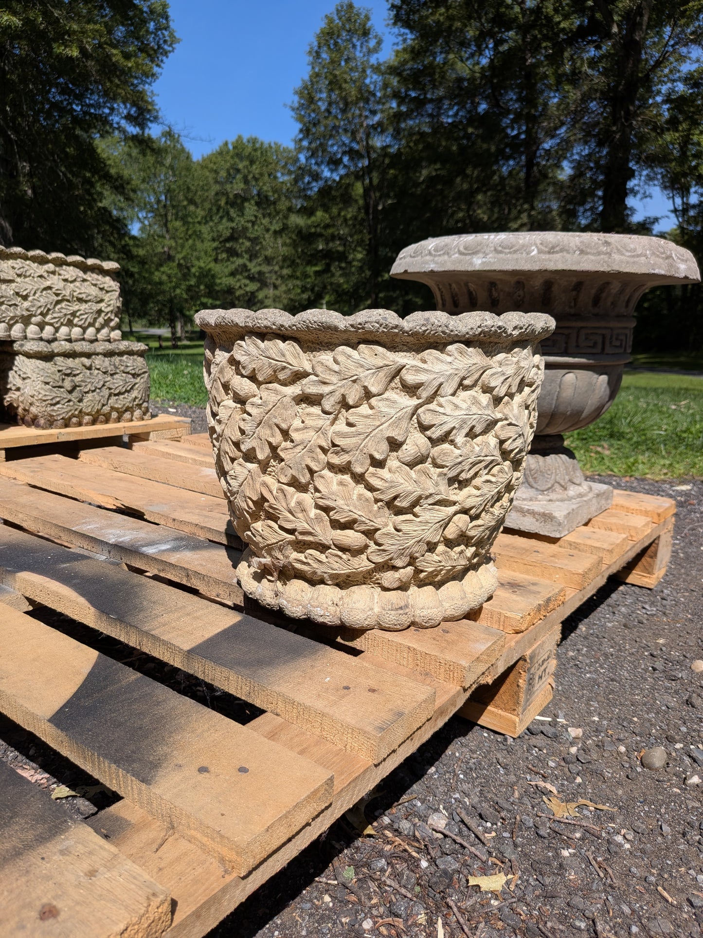 British Cast Stone Planter / Jardiniere