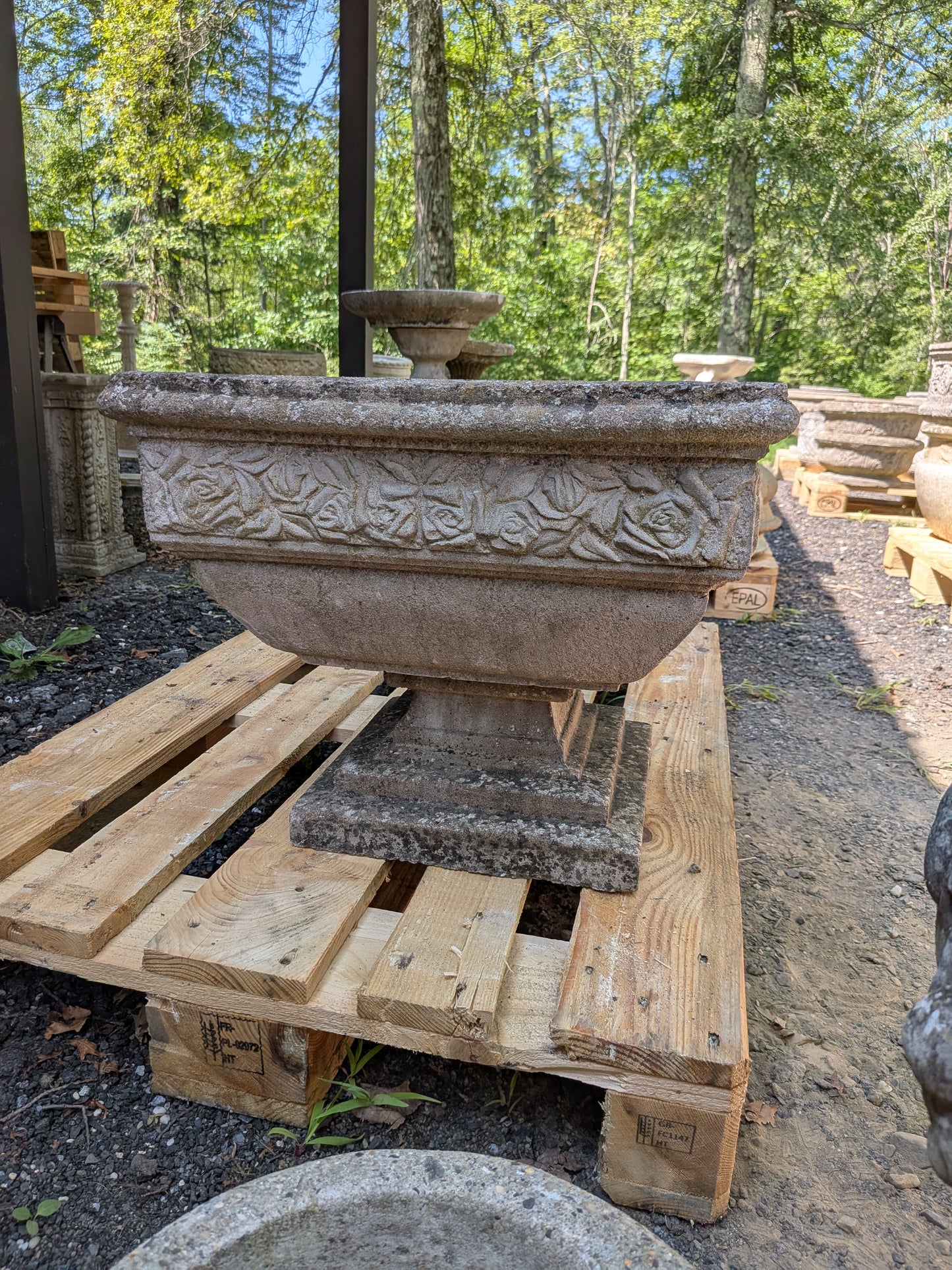 British Cast Stone Planter / Jardiniere