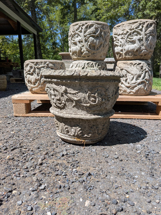 British Cast Stone Planter / Jardiniere