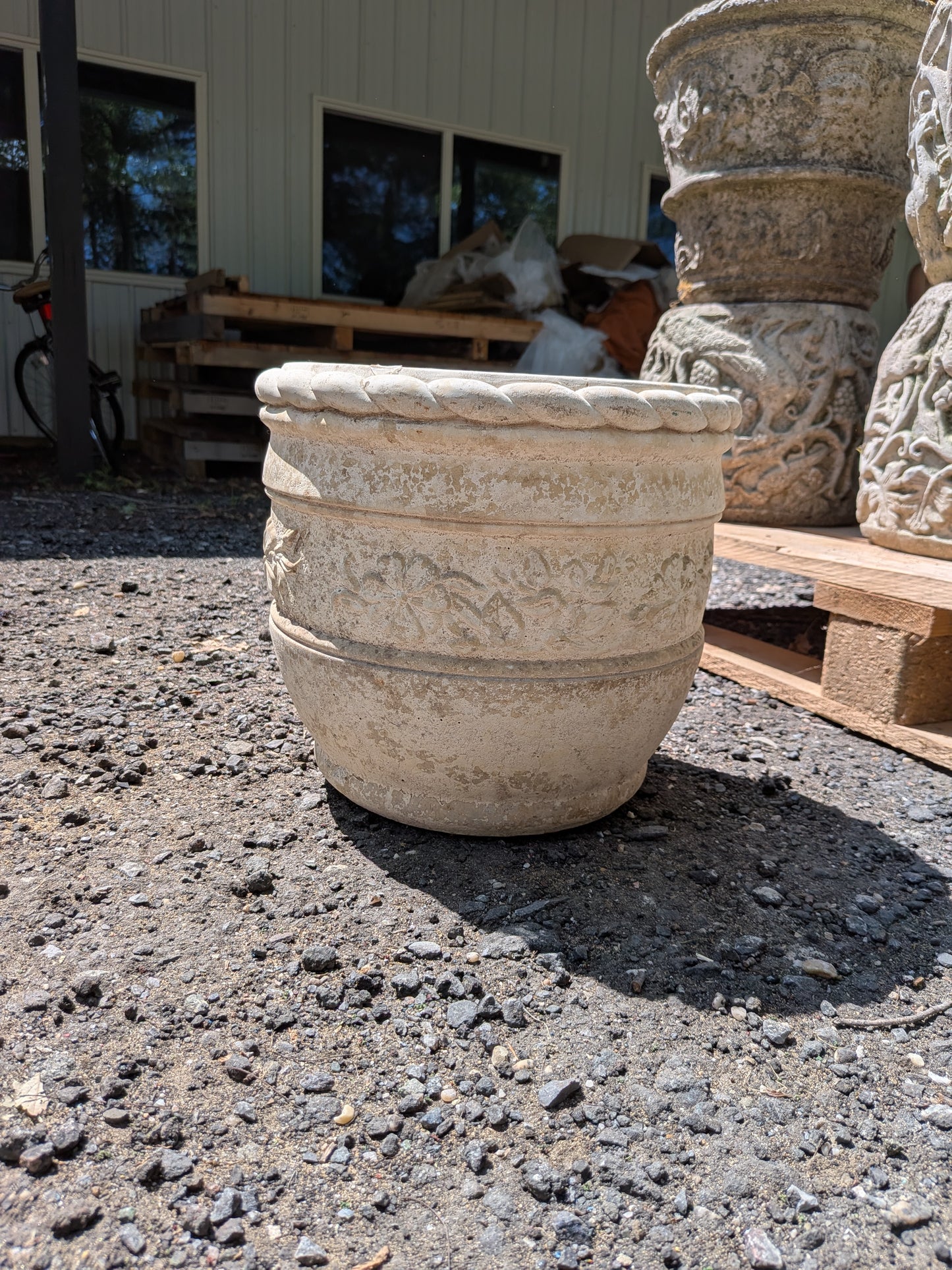 British Cast Stone Planter / Jardiniere