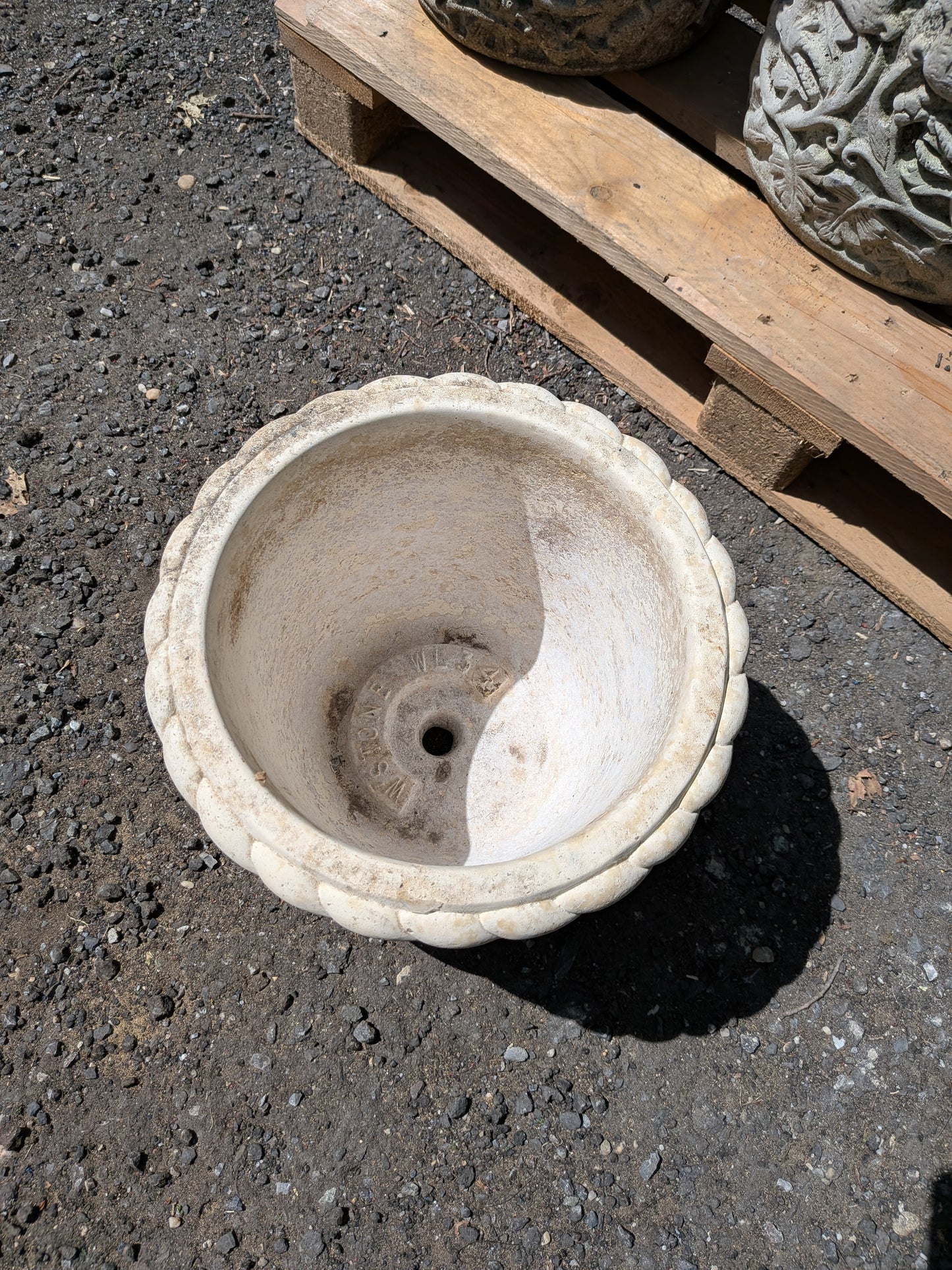 British Cast Stone Planter / Jardiniere