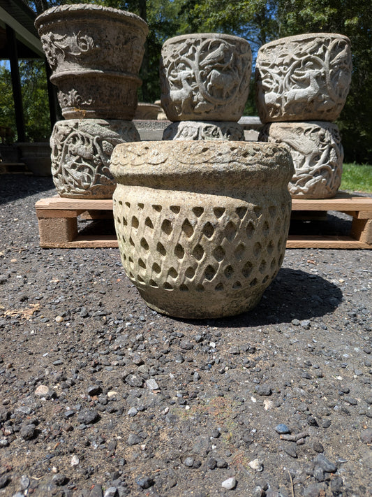 British Cast Stone Planter / Jardiniere