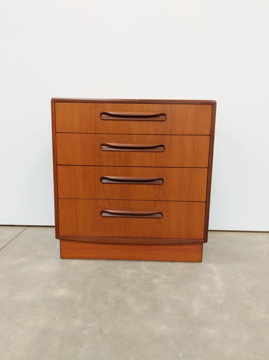 Vintage Mid Century Modern Teak Low Dresser by G Plan
