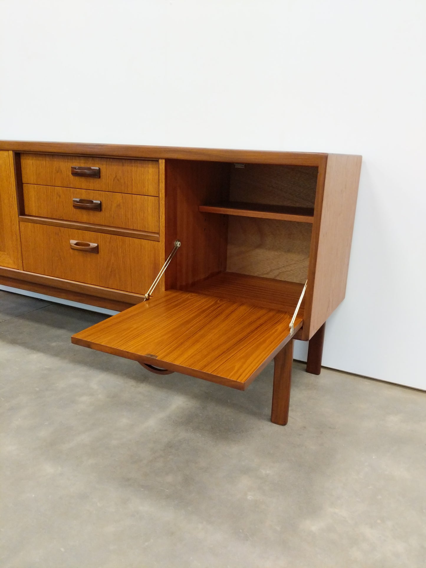 Vintage Mid Century Modern Teak Credenza by G Plan