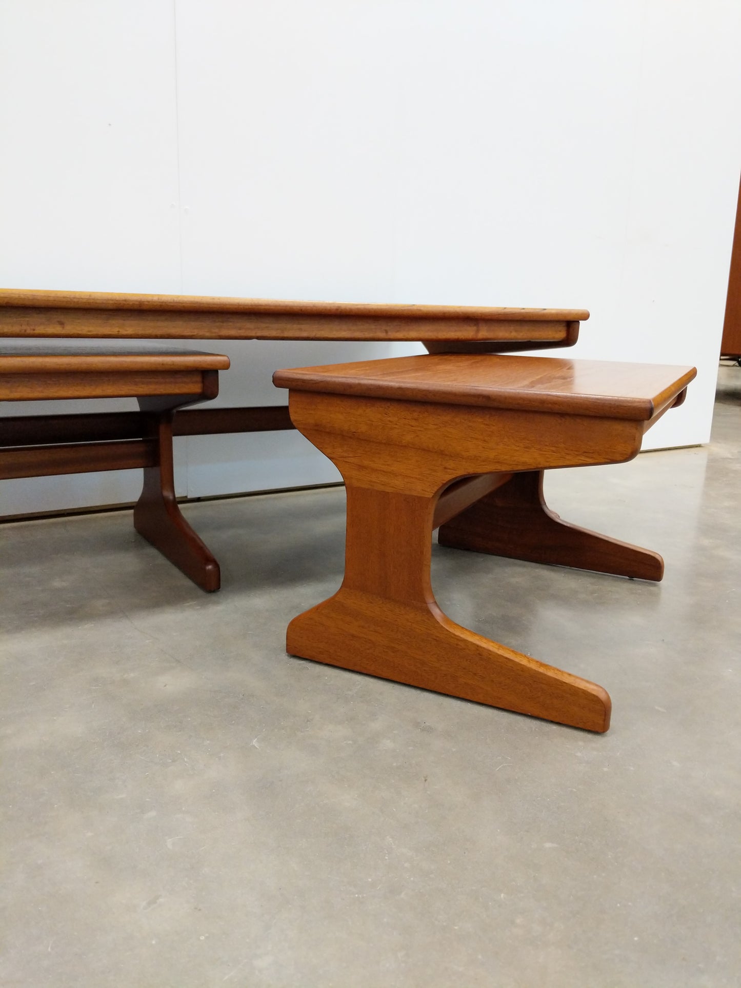 Vintage Mid Century Modern Teak Nesting Tables by Portwood