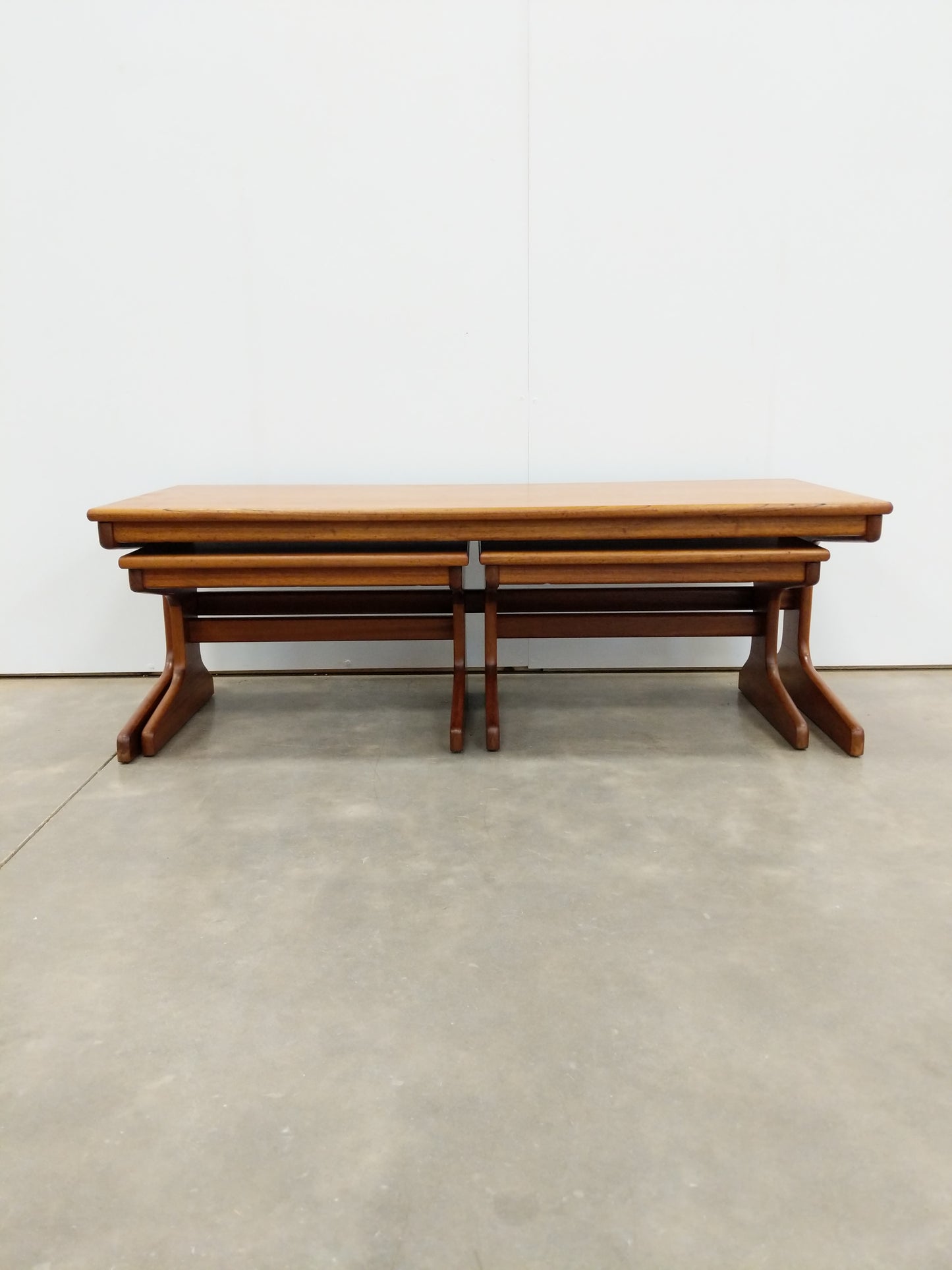 Vintage Mid Century Modern Teak Nesting Tables by Portwood