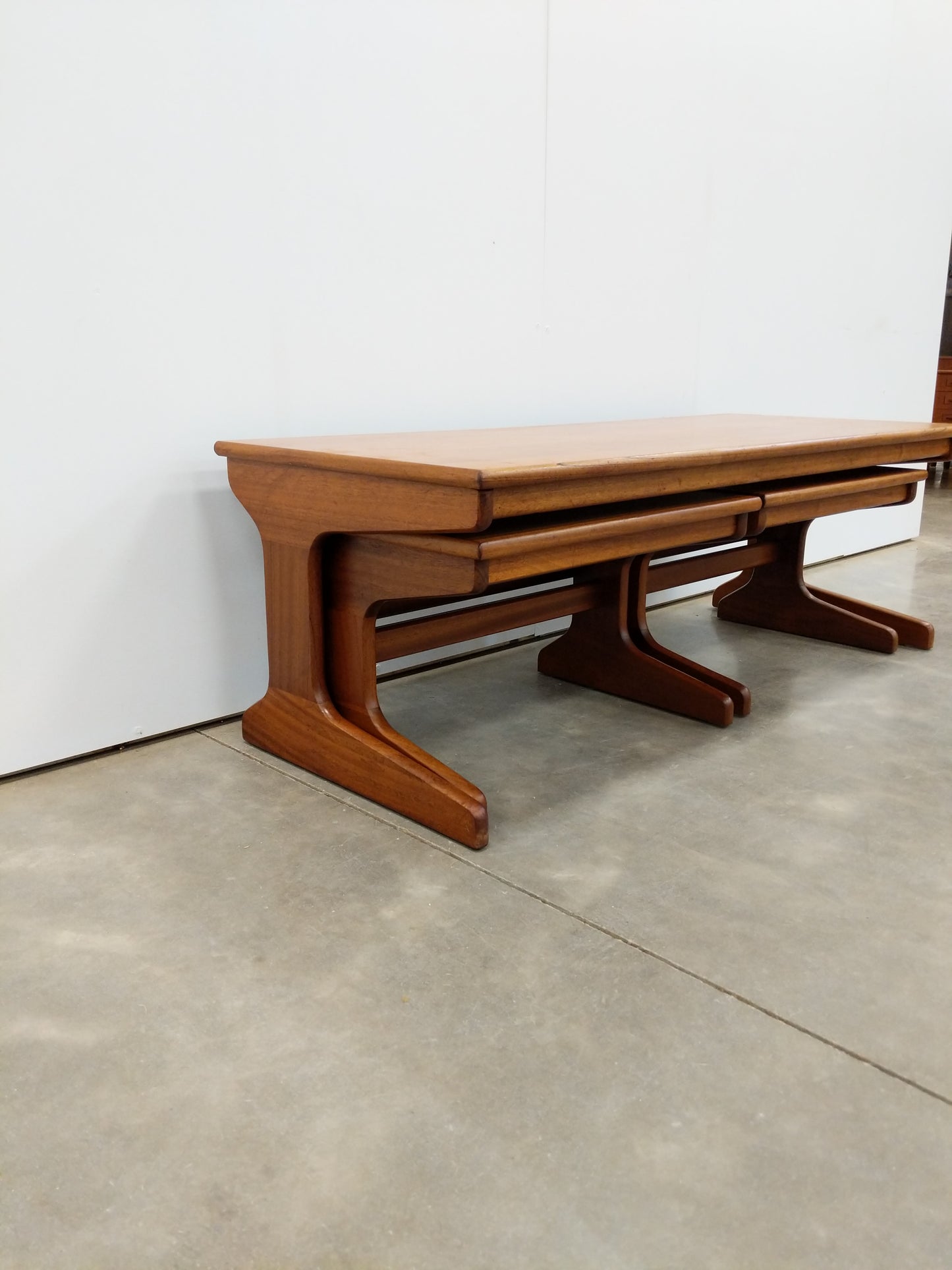 Vintage Mid Century Modern Teak Nesting Tables by Portwood