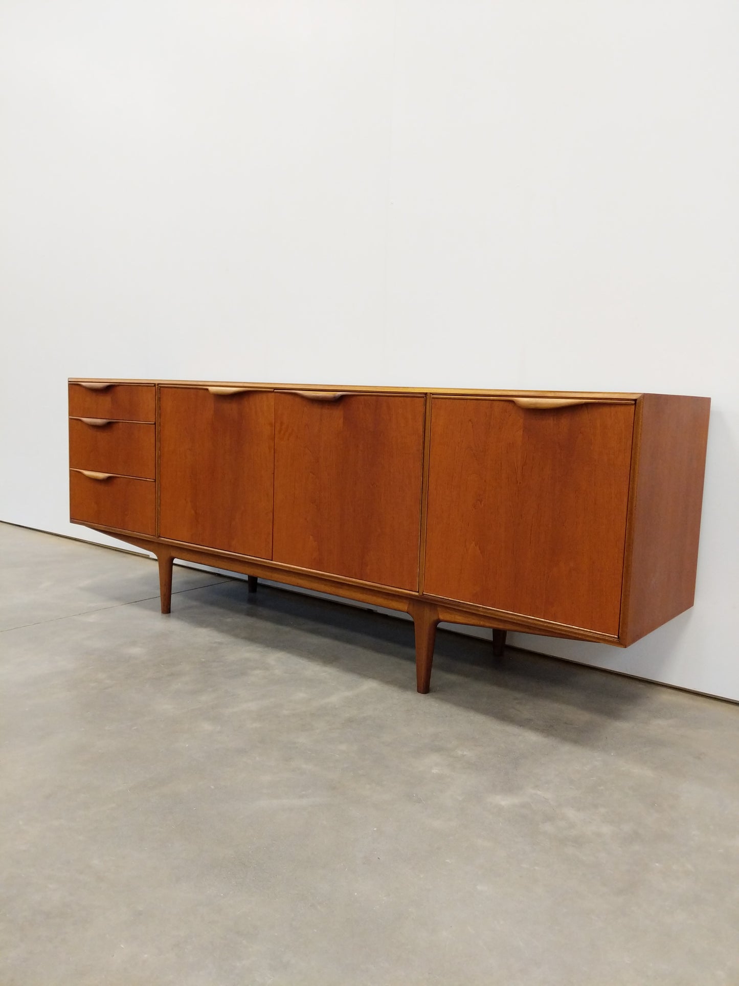 Vintage Mid Century Modern Teak Credenza by McIntosh
