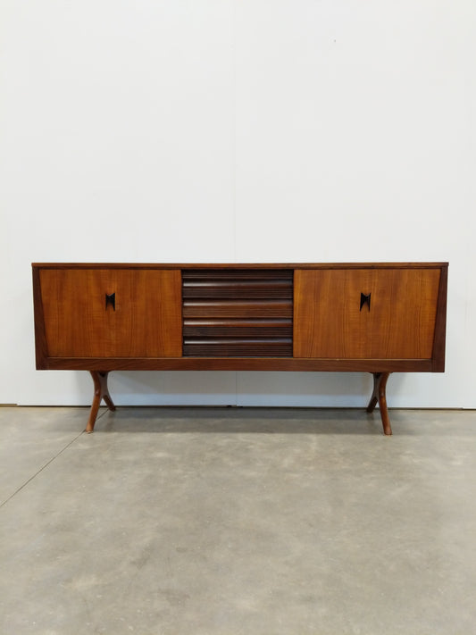 Vintage Mid Century Modern Teak Credenza by Elliotts of Newbury
