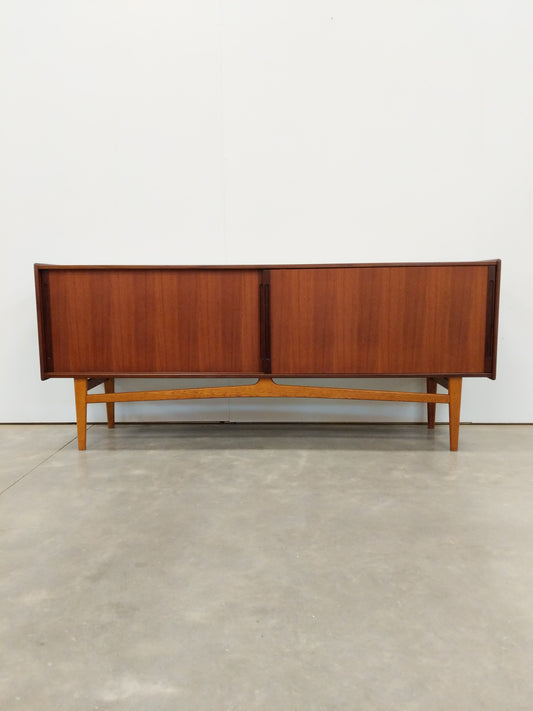 Vintage Swedish Mid Century Modern Teak Credenza by Ulferts