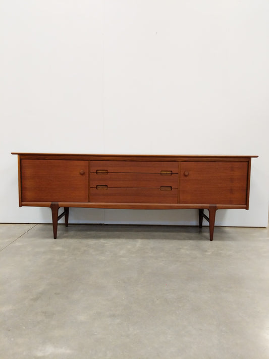 Vintage Mid Century Modern Teak Credenza by Younger