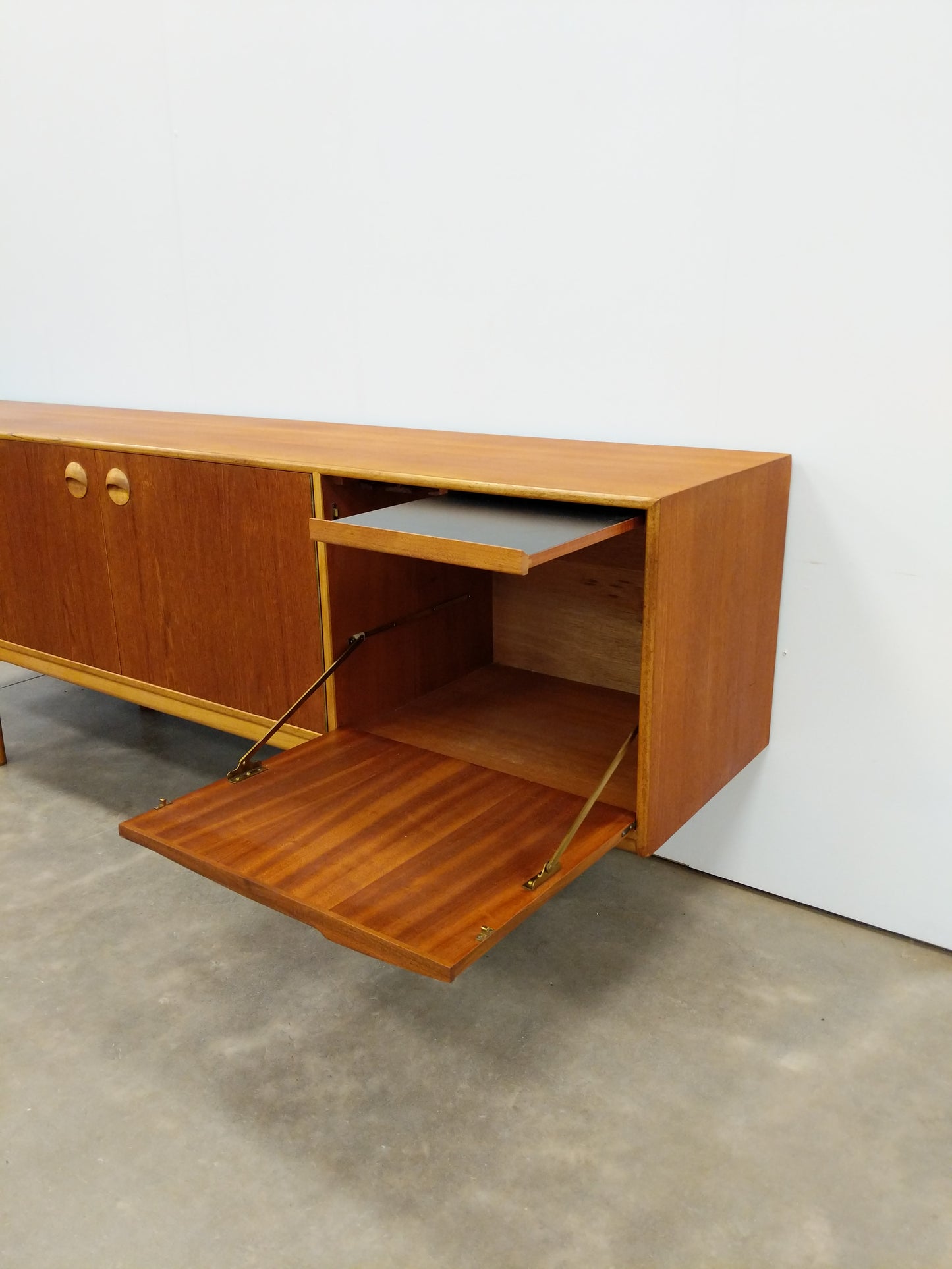 Vintage Mid Century Modern Teak Credenza by McIntosh