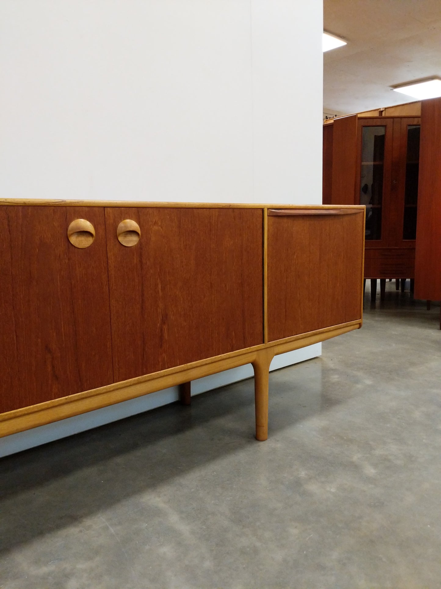 Vintage Mid Century Modern Teak Credenza by McIntosh