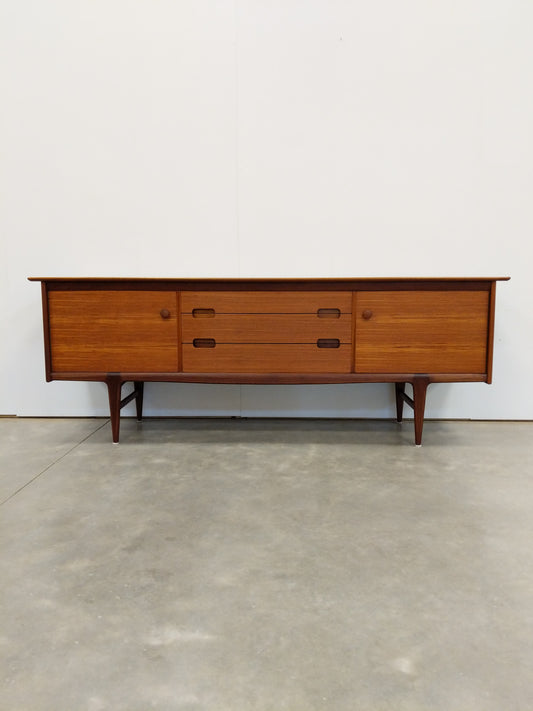 Vintage Mid Century Modern Teak Credenza by Younger