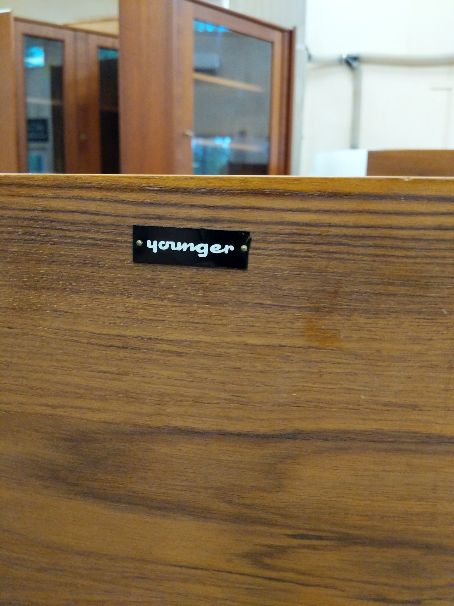 Vintage Mid Century Modern Teak Credenza by Younger