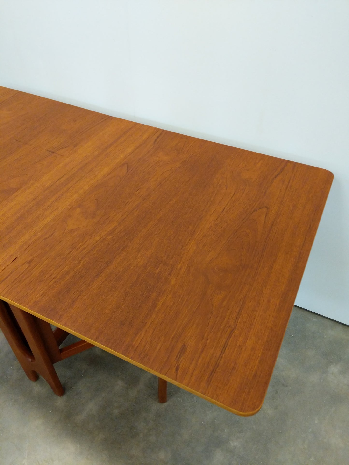 Vintage Mid Century Modern Teak Gate Leg Dining Table by Jentique