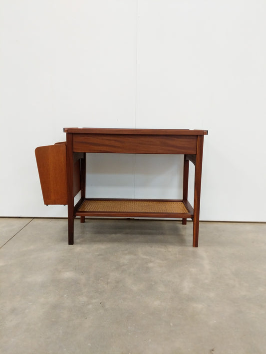 Vintage Mid Century Modern Teak Bar Side Table