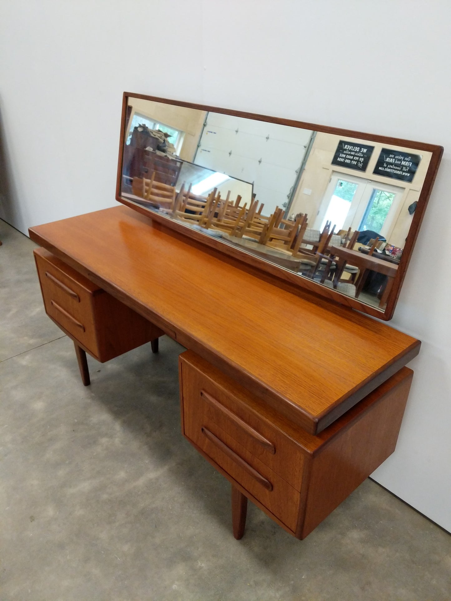 Vintage Mid Century Modern Teak Desk / Dressing Table by G Plan