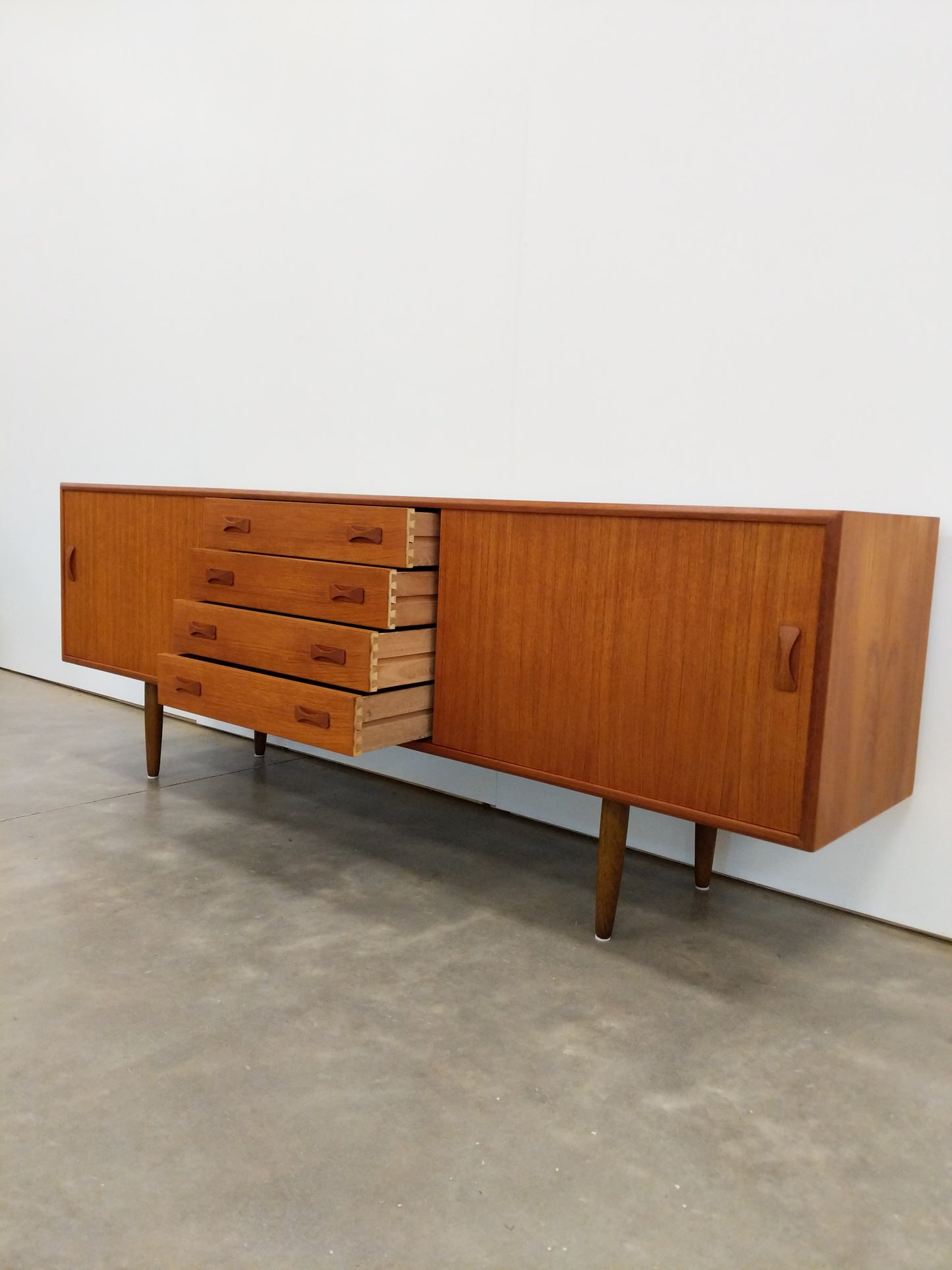 Vintage Danish Modern Teak Credenza by Clausen & Søn