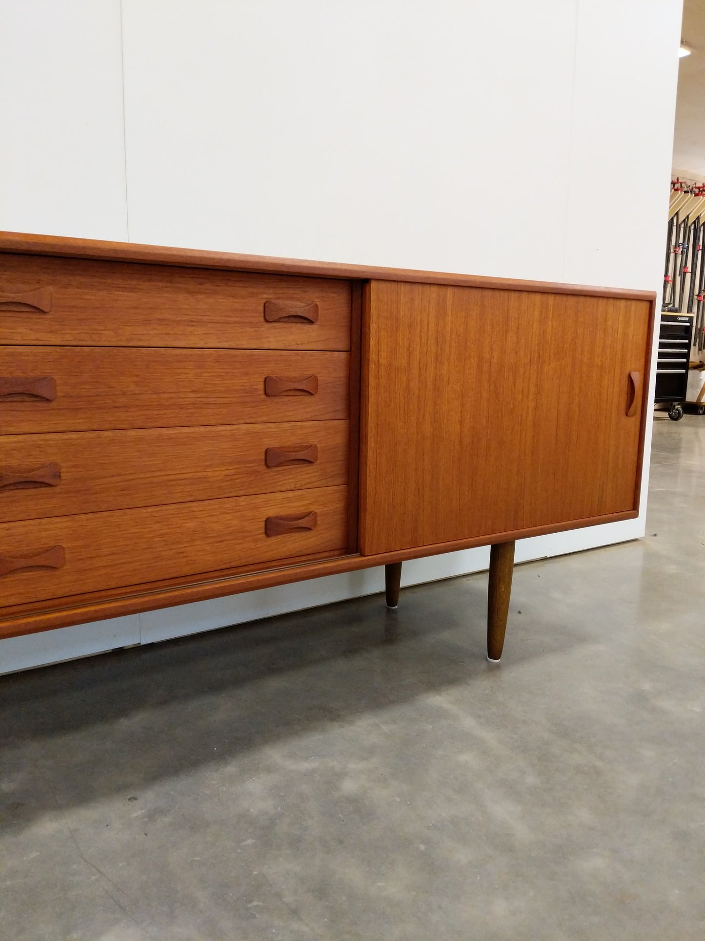 Vintage Danish Modern Teak Credenza by Clausen & Søn