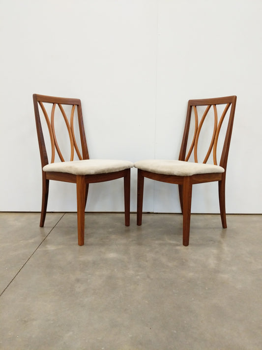 Pair of Vintage Mid Century Modern Dining Chairs by G Plan
