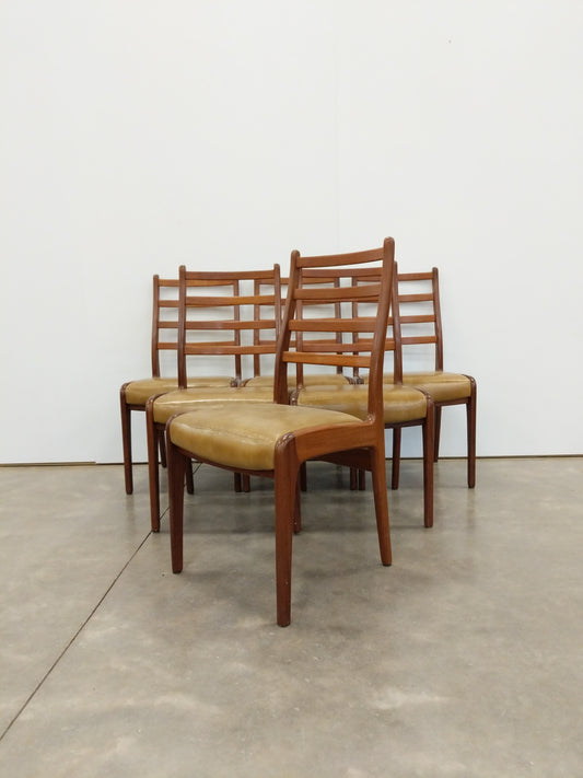 Set of 6 Vintage Mid Century Modern Dining Chairs by G Plan