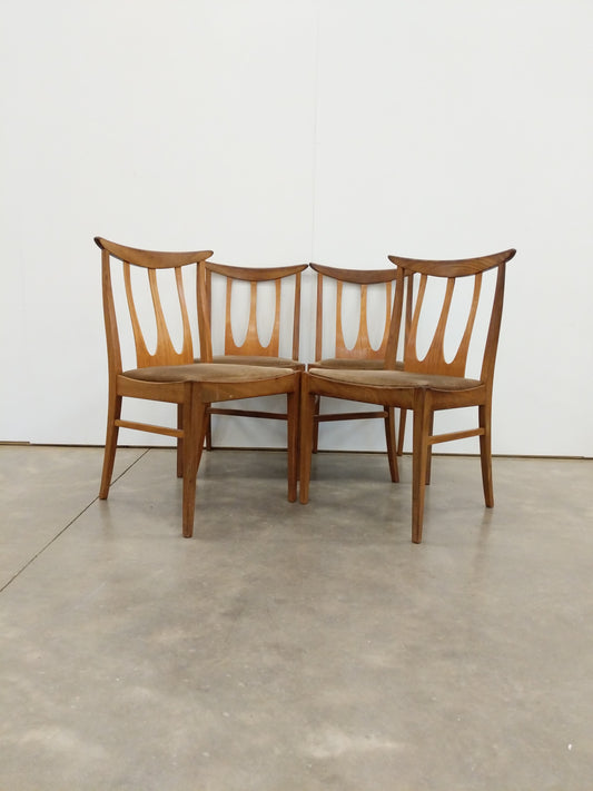 Set of 4 Vintage Mid Century Modern Dining Chairs