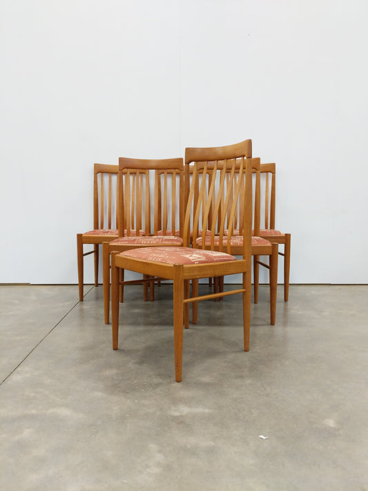 Set of 6 Vintage Danish Modern Dining Chairs by Bramin