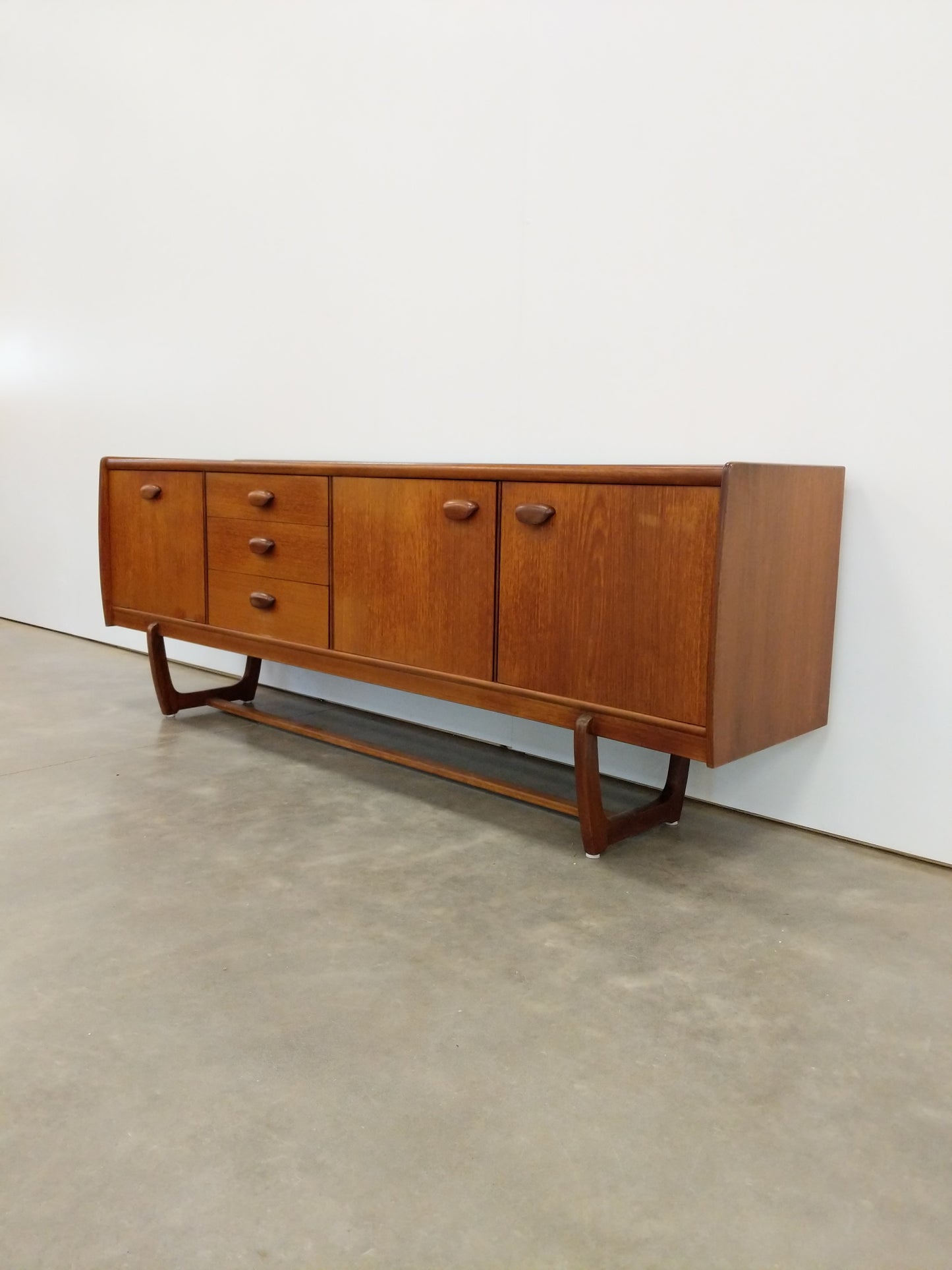 Vintage Mid Century Modern Teak Credenza by Portwood