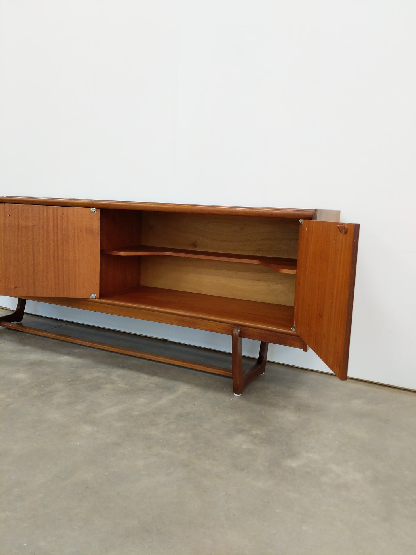 Vintage Mid Century Modern Teak Credenza by Portwood
