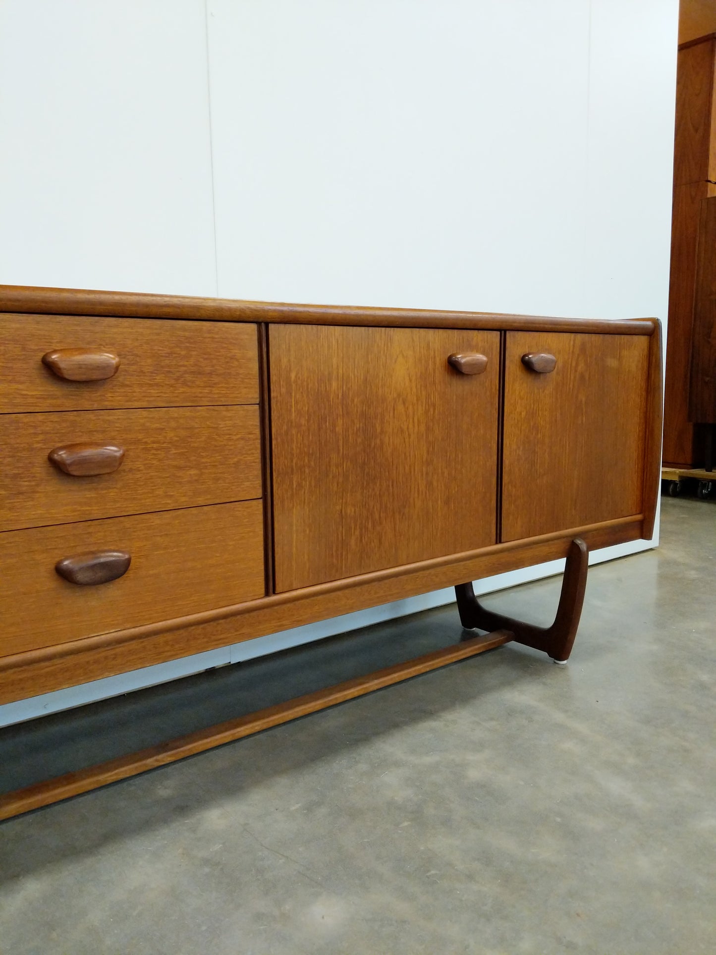 Vintage Mid Century Modern Teak Credenza by Portwood